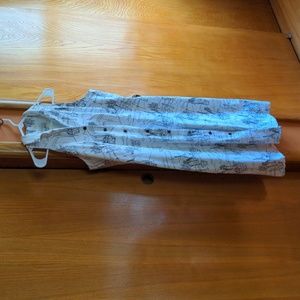 White Paris sketch dress